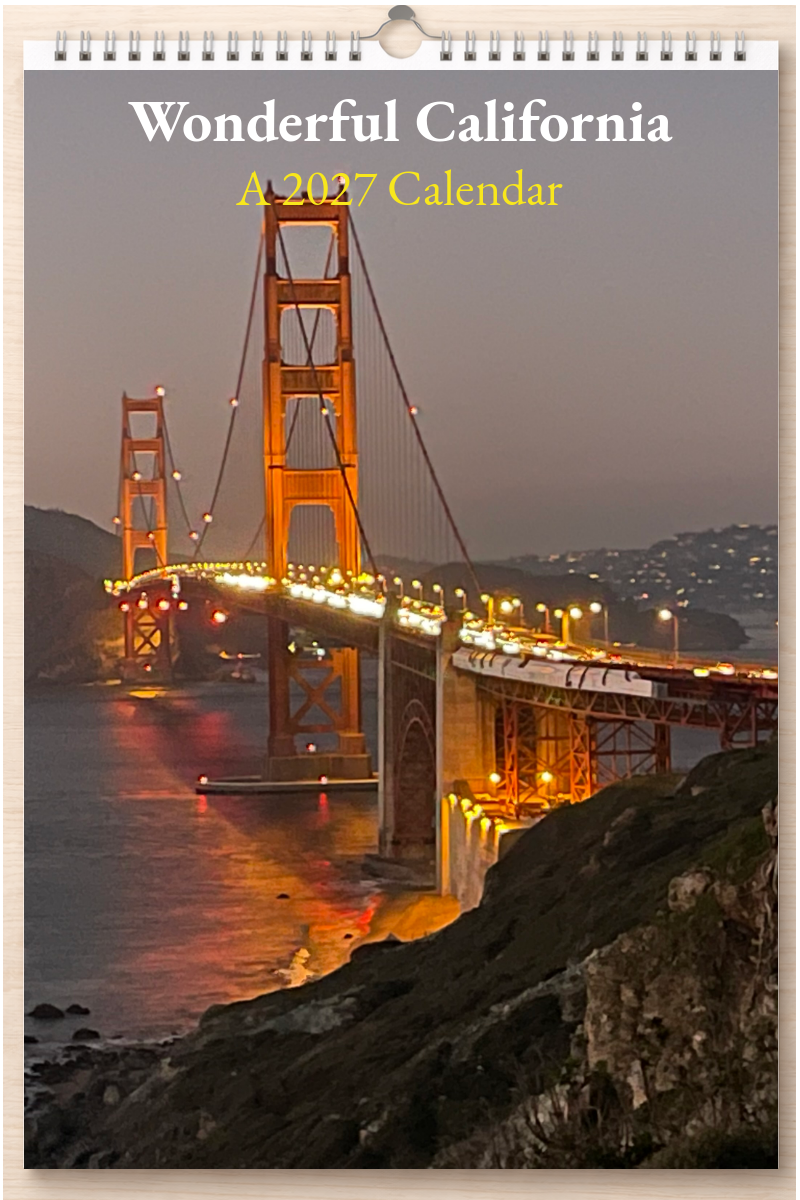 Wonderful California: A 2027 Calendar