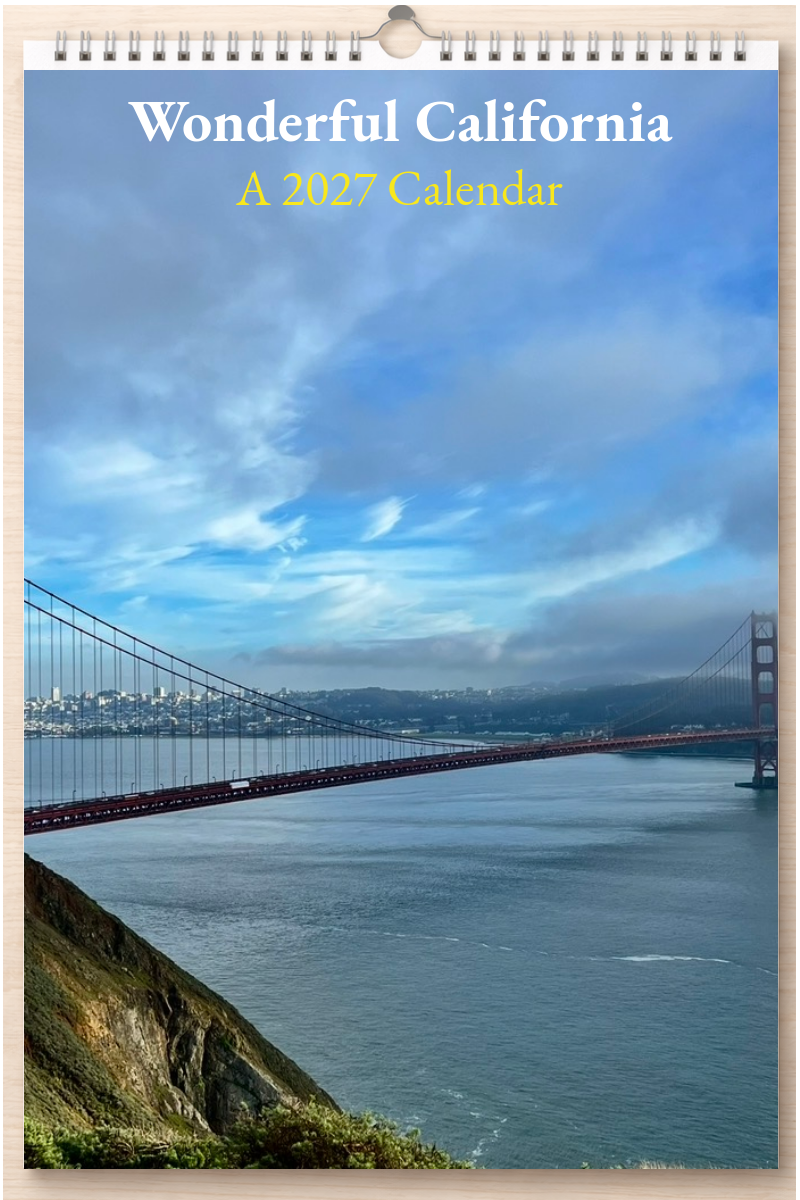 Wonderful California: A 2027 Calendar