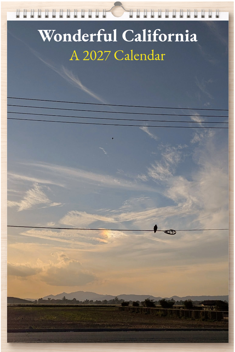 Wonderful California: A 2027 Calendar