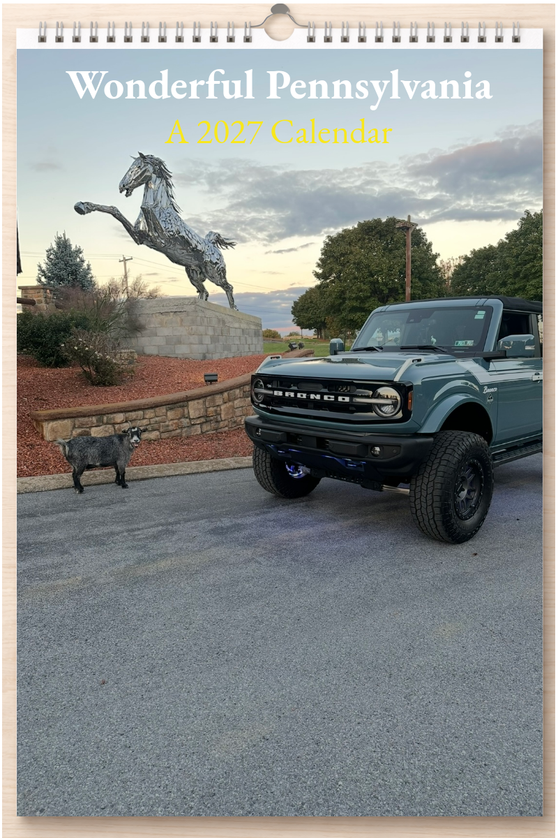 Wonderful Pennsylvania: A 2027 Calendar