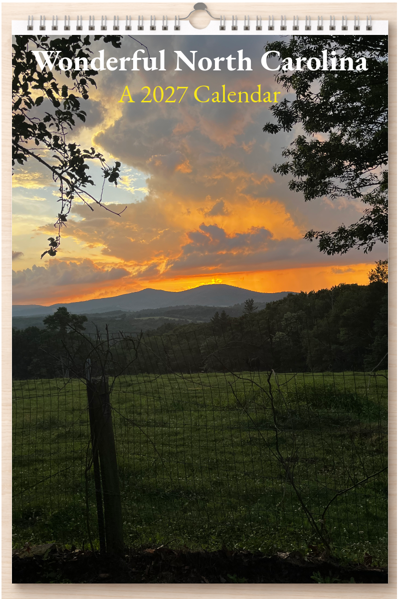 Wonderful North Carolina: A 2027 Calendar
