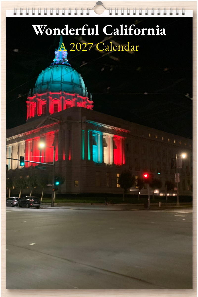 Wonderful California: A 2027 Calendar