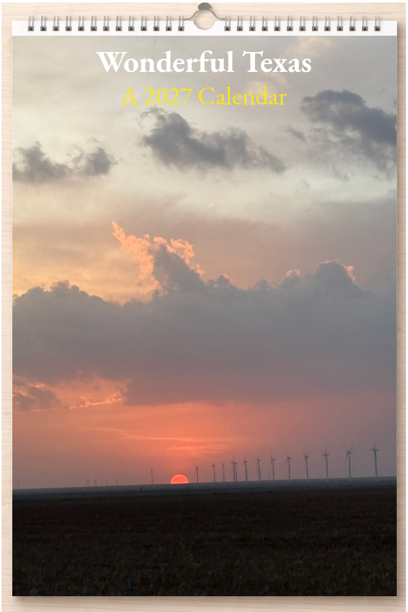 Wonderful Texas: A 2027 Calendar