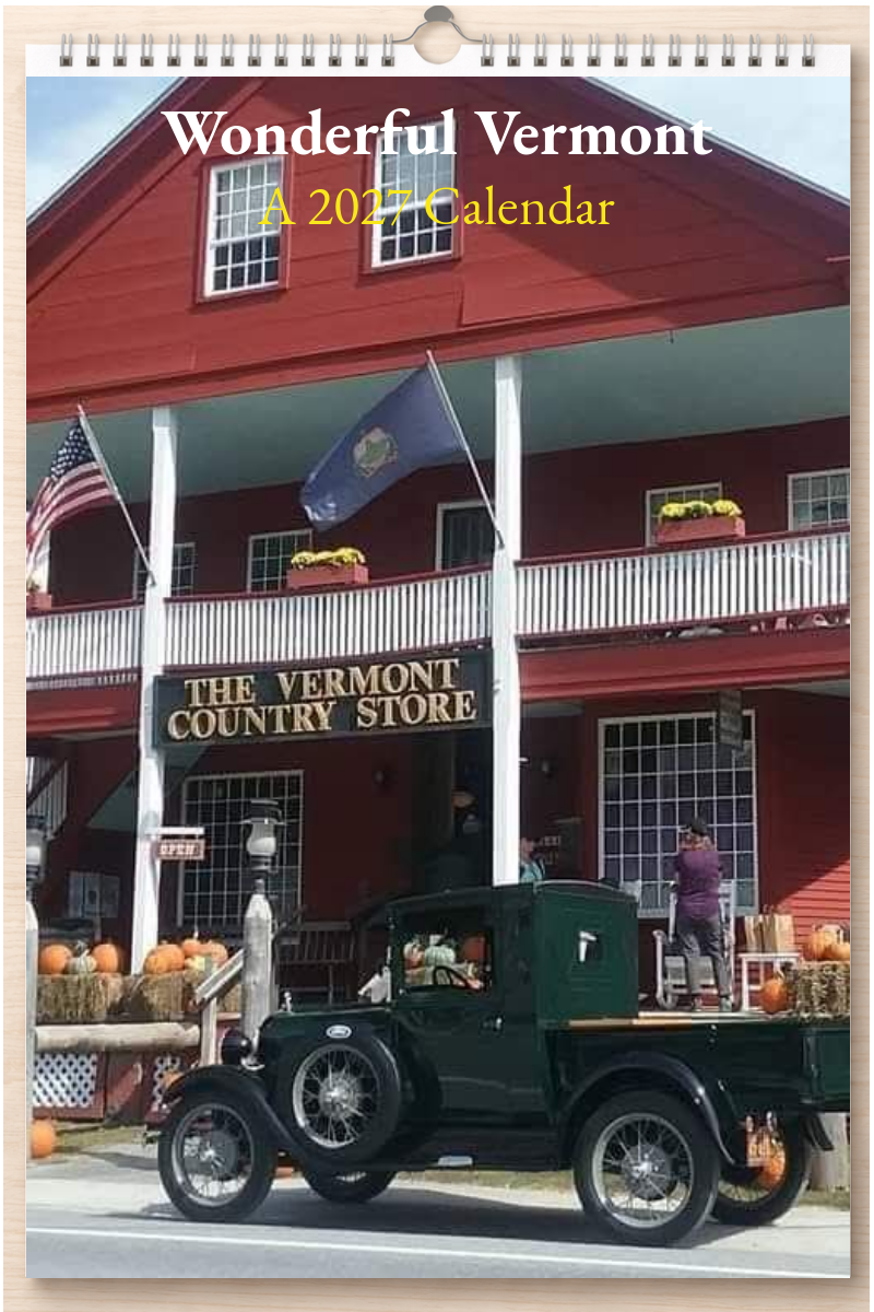 Wonderful Vermont: A 2027 Calendar