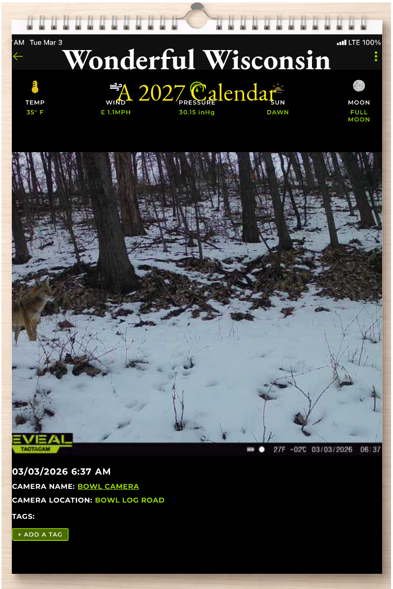 Wonderful Wisconsin: A 2027 Calendar