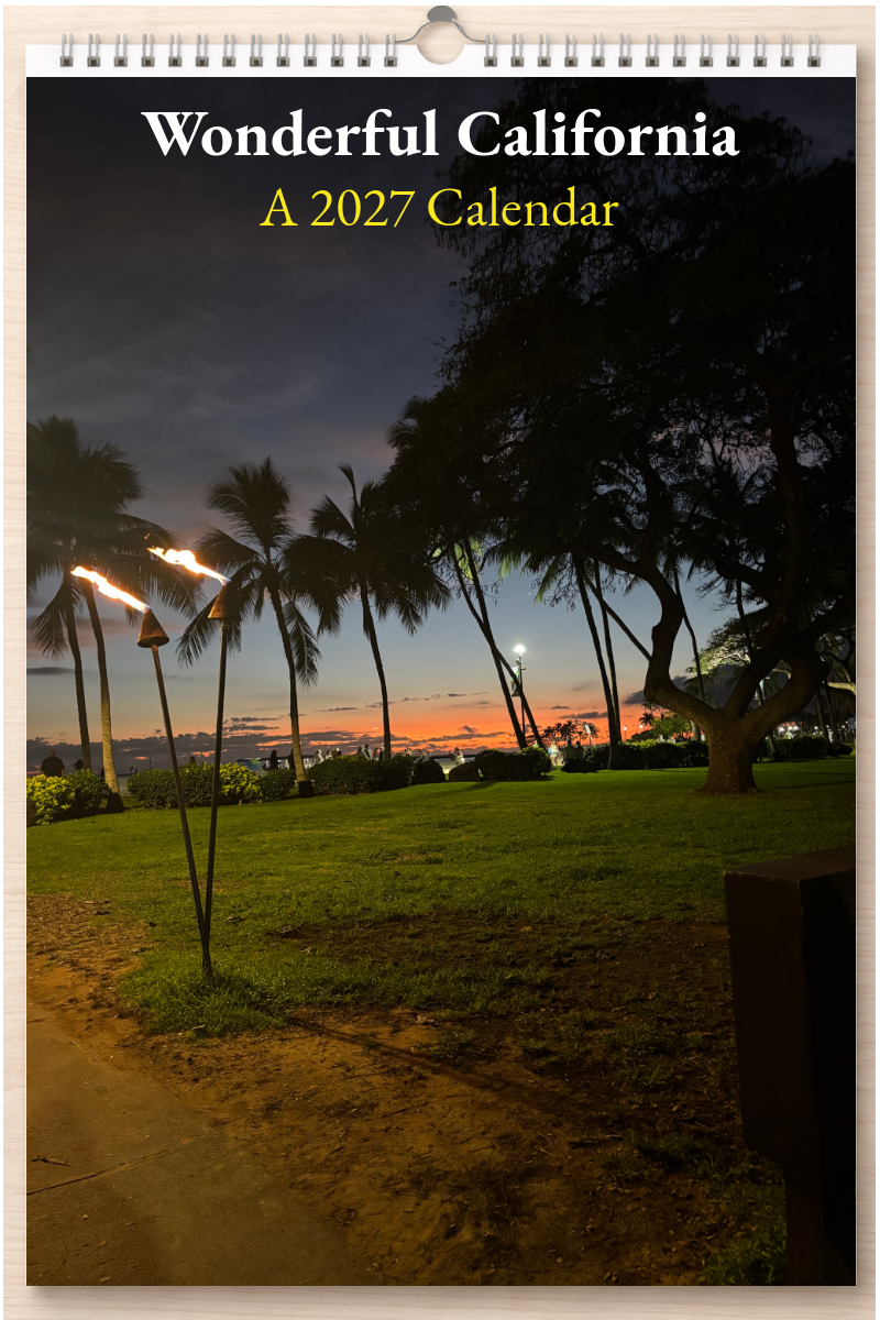 Wonderful California: A 2027 Calendar