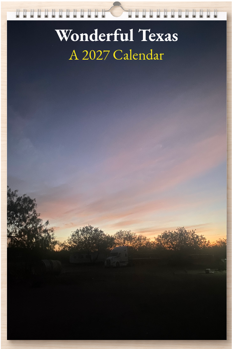 Wonderful Texas: A 2027 Calendar