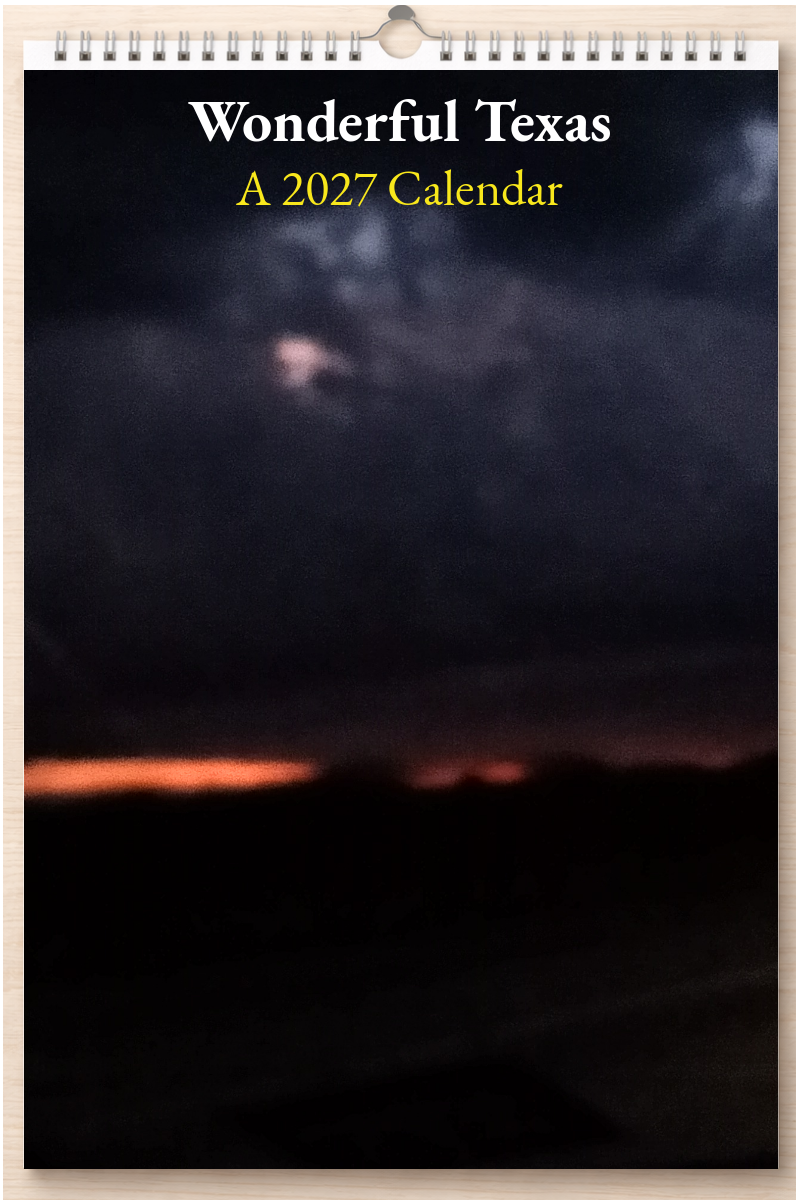 Wonderful Texas: A 2027 Calendar