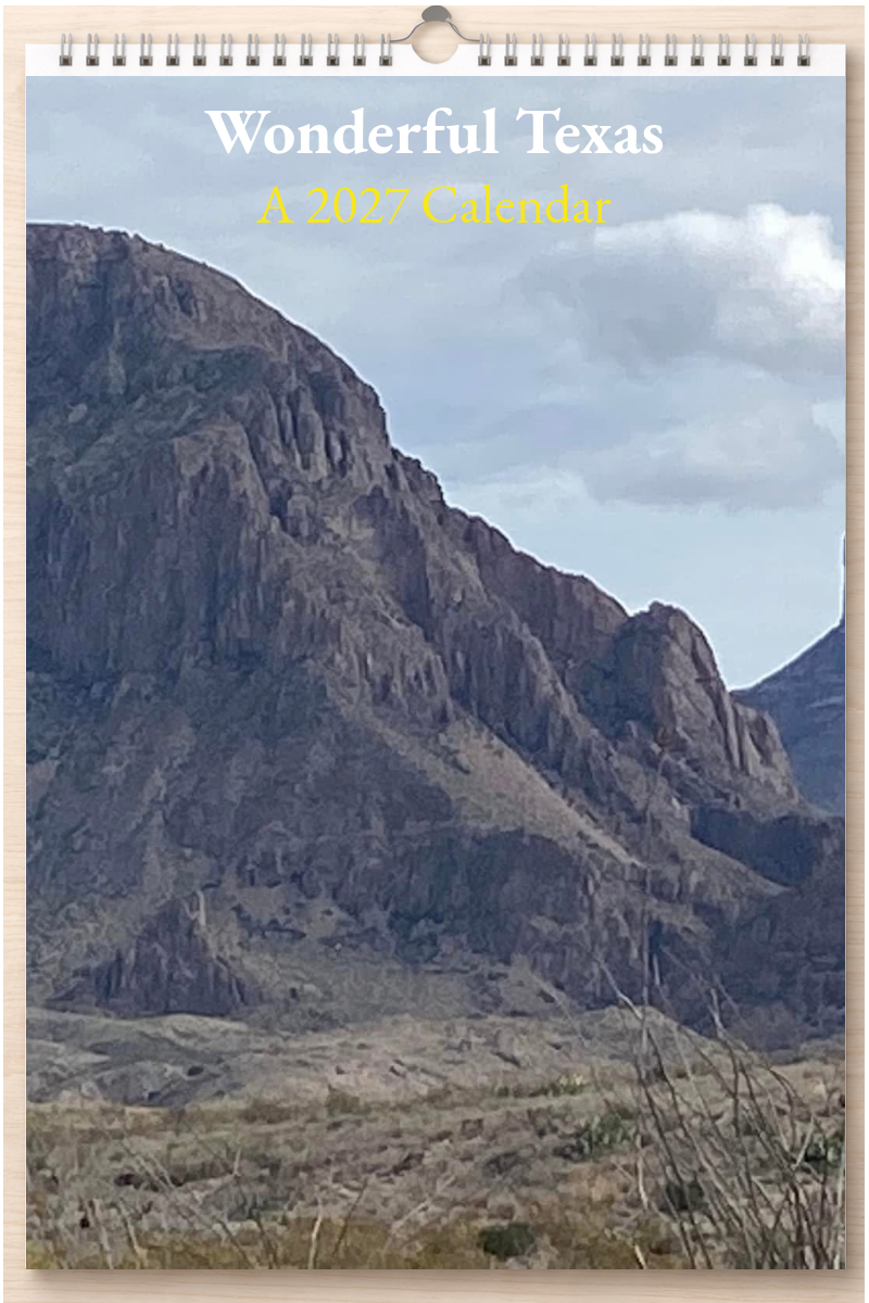 Wonderful Texas: A 2027 Calendar
