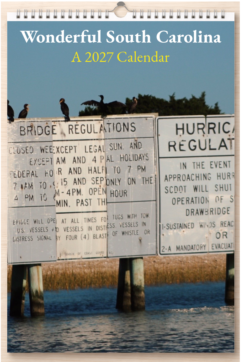 Wonderful South Carolina: A 2027 Calendar