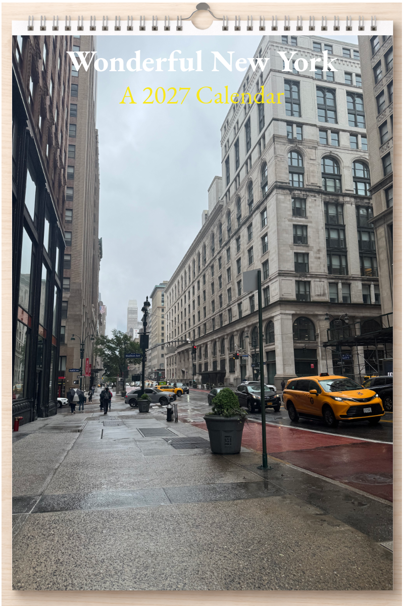Wonderful New York: A 2027 Calendar