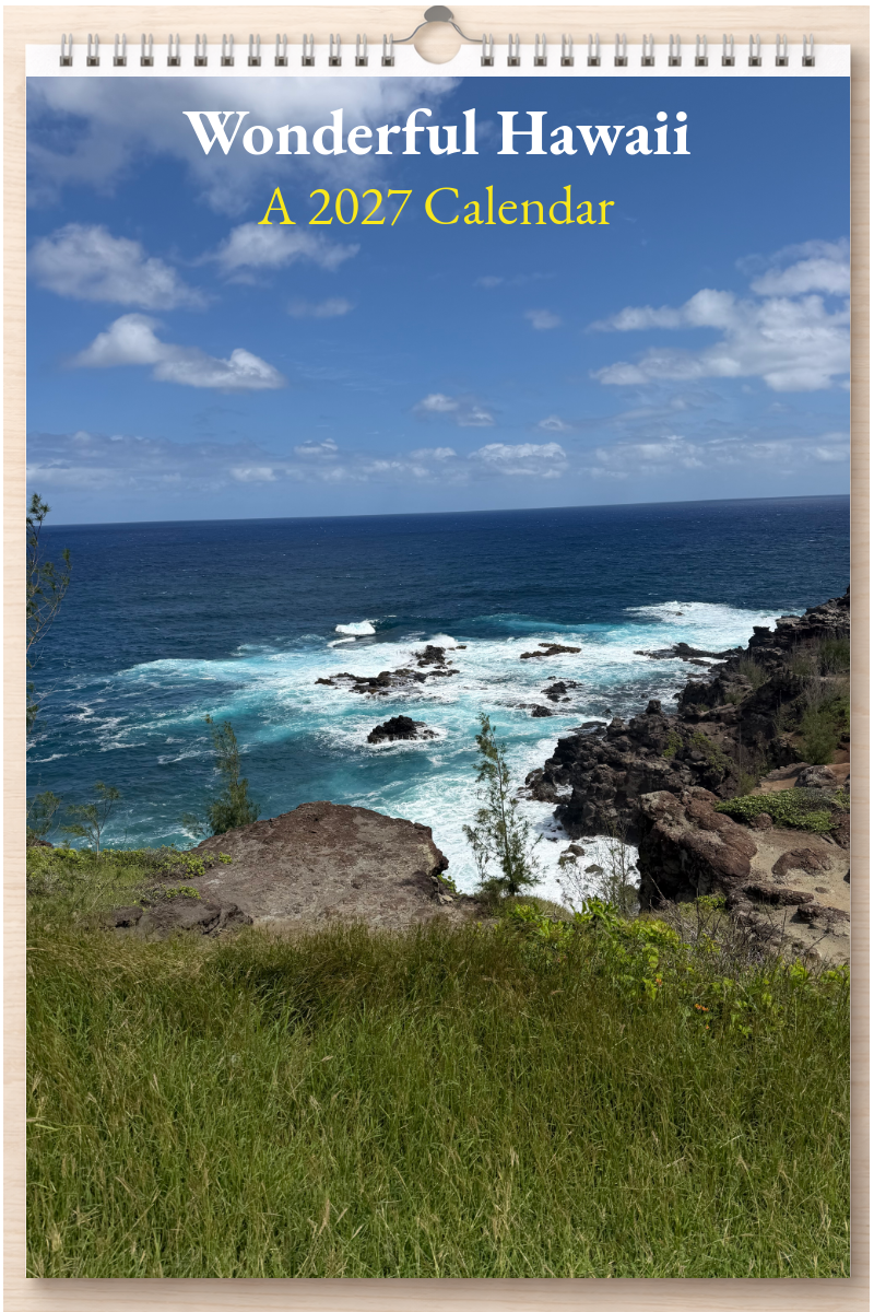 Wonderful Hawaii: A 2027 Calendar