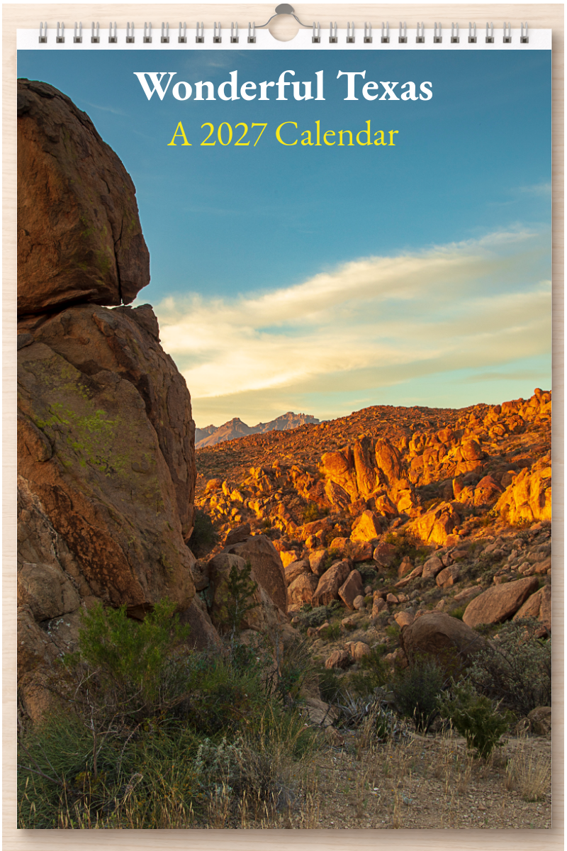 Wonderful Texas: A 2027 Calendar