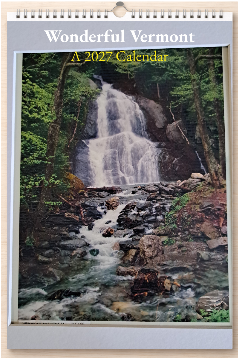 Wonderful Vermont: A 2027 Calendar