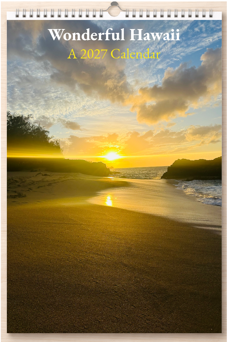 Wonderful Hawaii: A 2027 Calendar