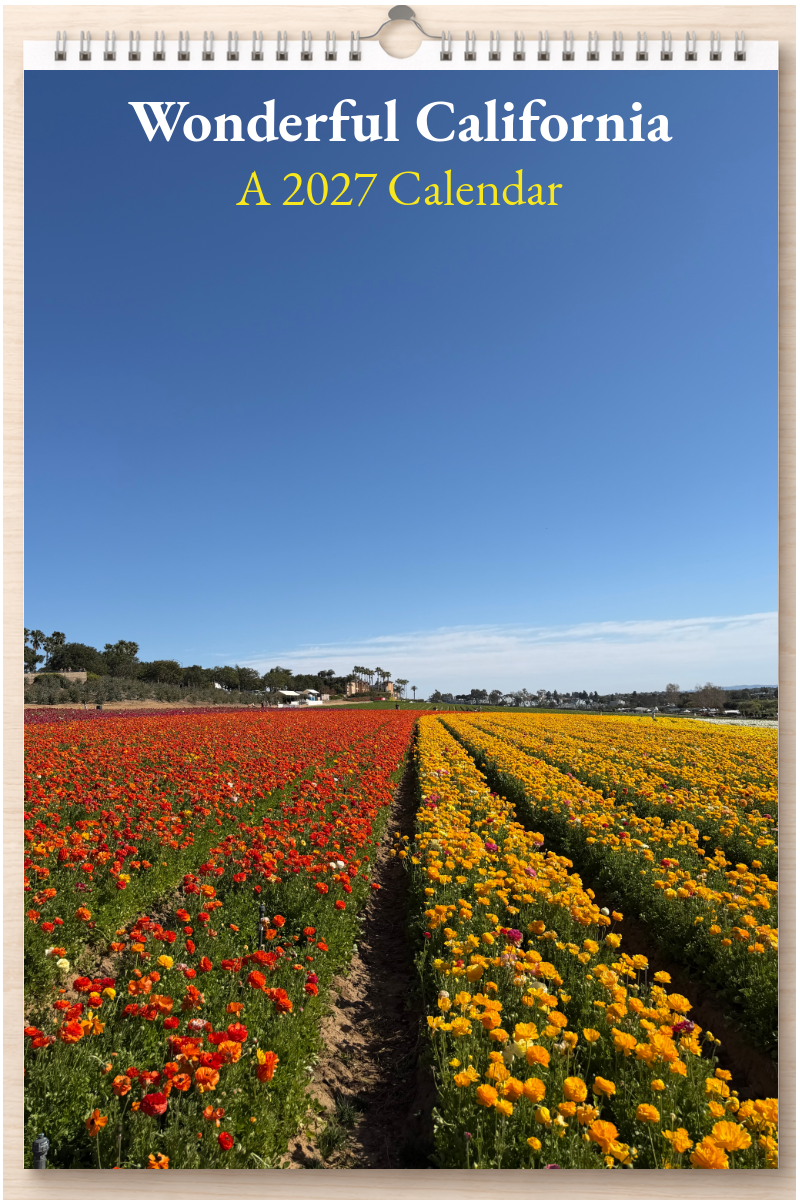 Wonderful California: A 2027 Calendar