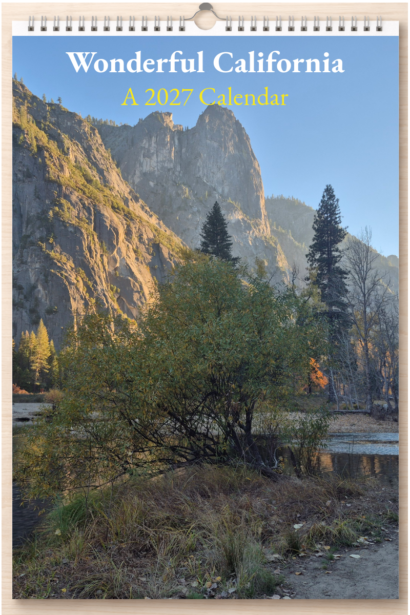 Wonderful California: A 2027 Calendar