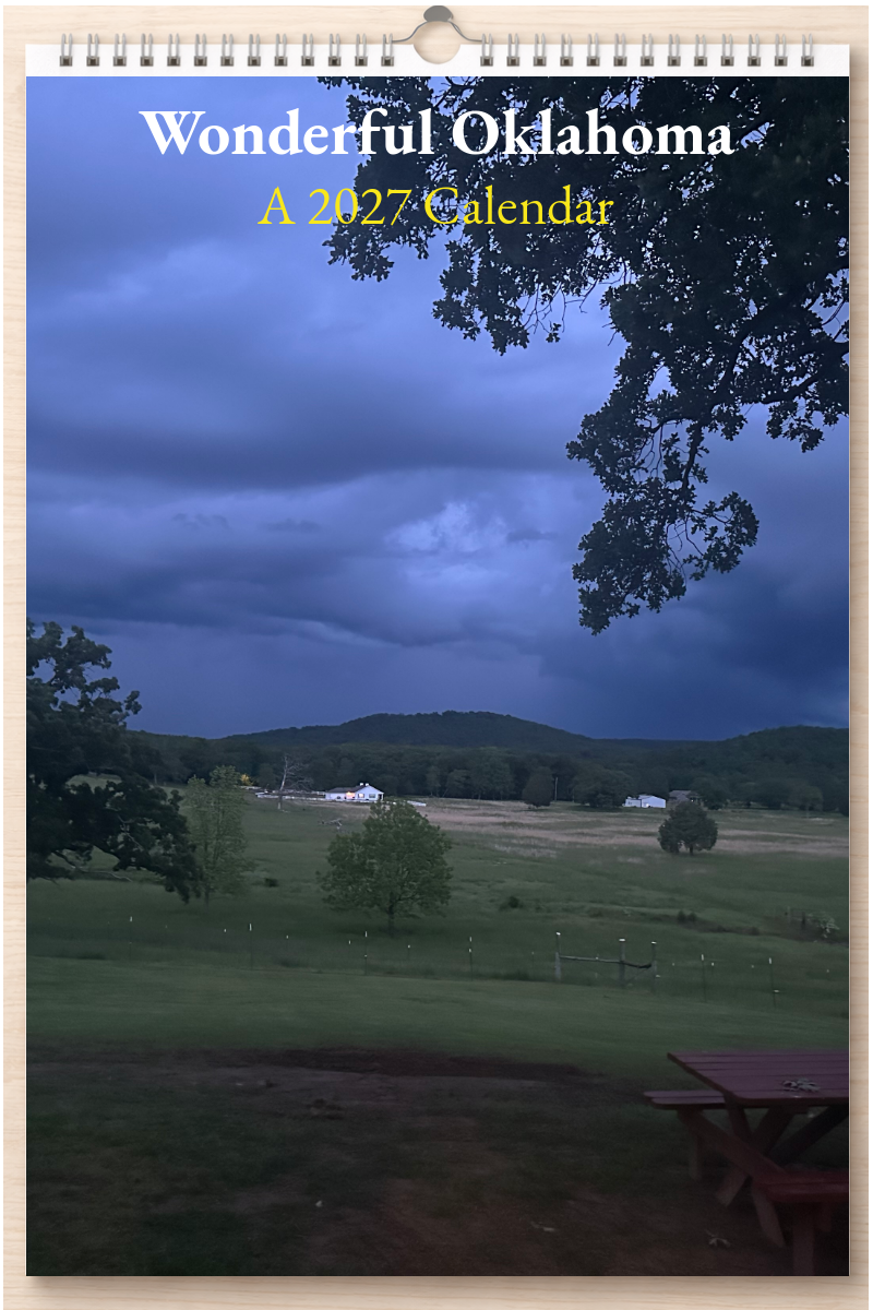 Wonderful Oklahoma: A 2027 Calendar