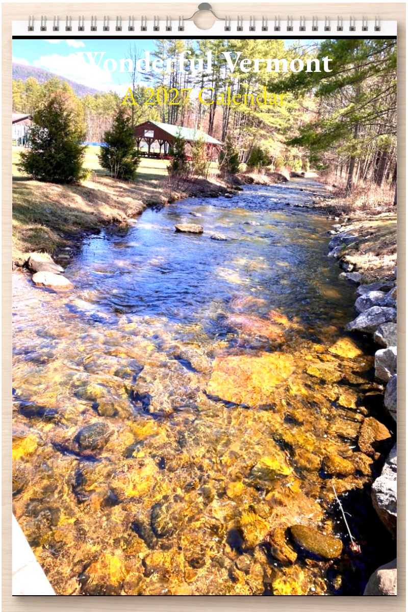 Wonderful Vermont: A 2027 Calendar