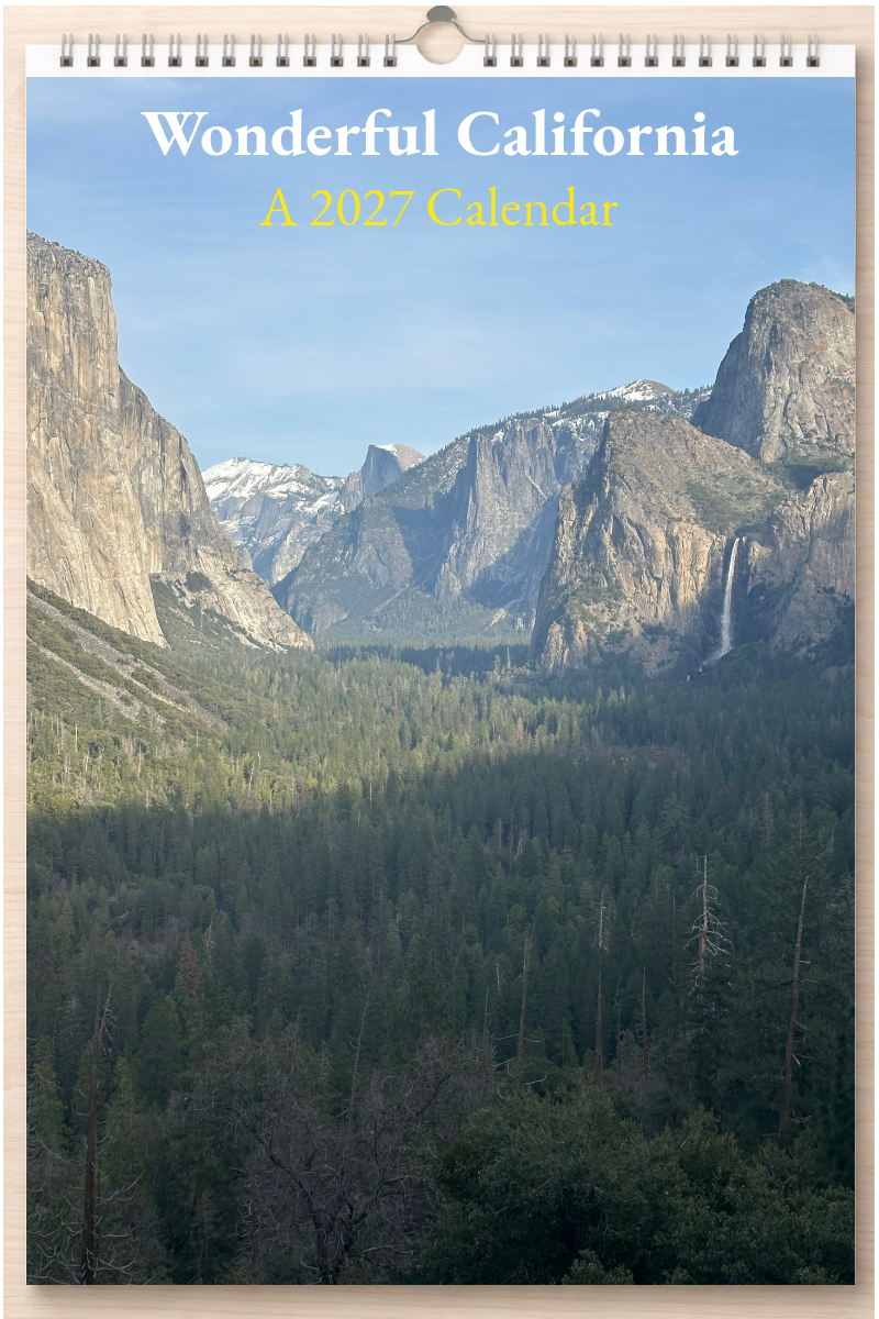 Wonderful California: A 2027 Calendar