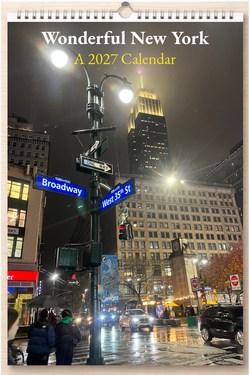 Wonderful New York: A 2027 Calendar