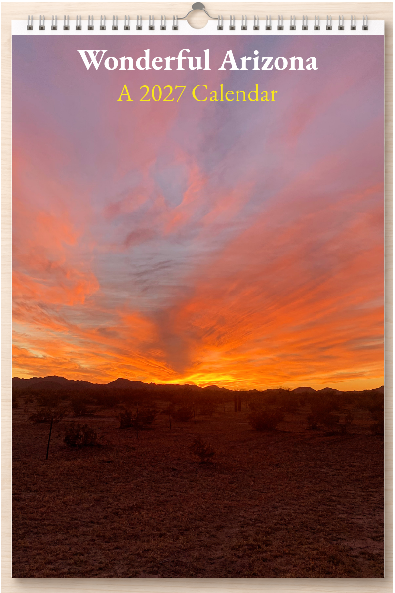 Wonderful Arizona: A 2027 Calendar