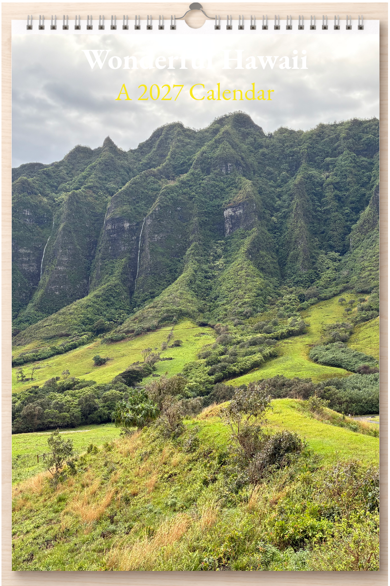 Wonderful Hawaii: A 2027 Calendar