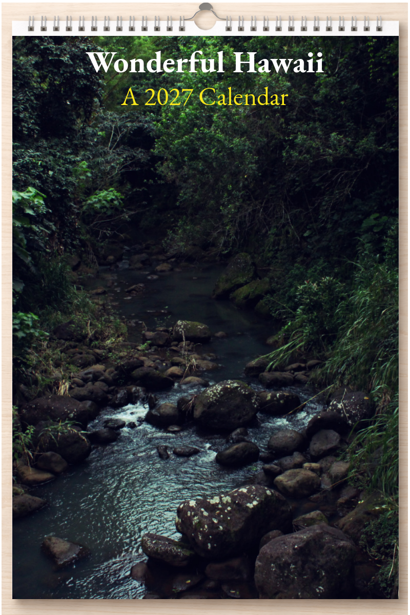 Wonderful Hawaii: A 2027 Calendar