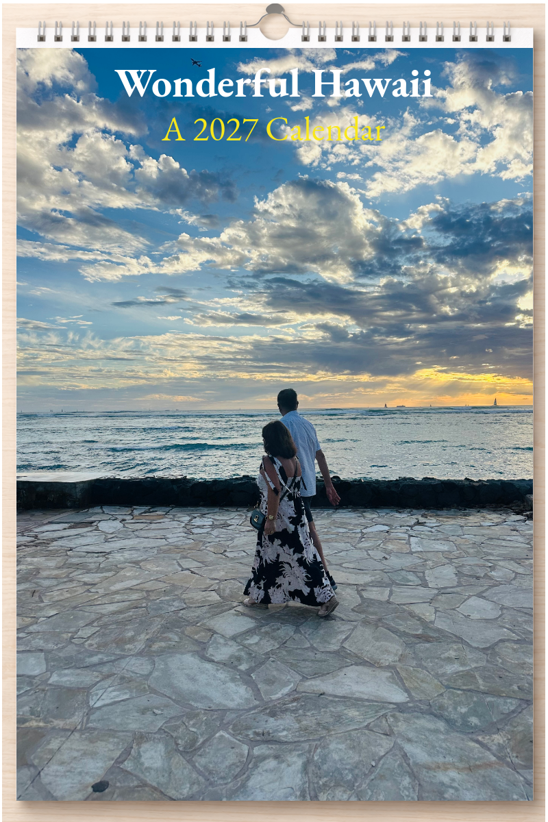 Wonderful Hawaii: A 2027 Calendar
