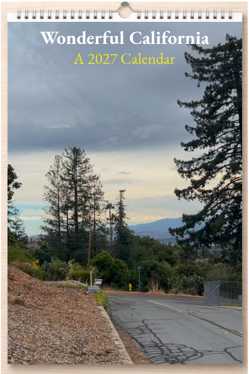 Wonderful California: A 2027 Calendar