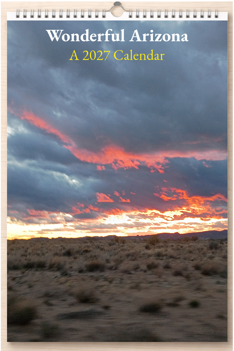 Wonderful Arizona: A 2027 Calendar