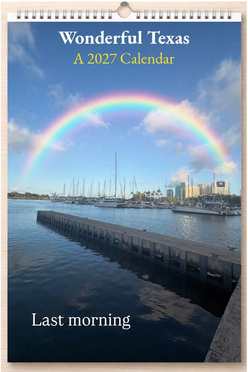 Wonderful Texas: A 2027 Calendar