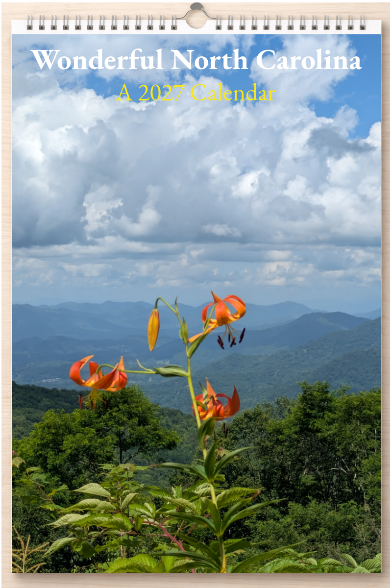 Wonderful North Carolina: A 2027 Calendar