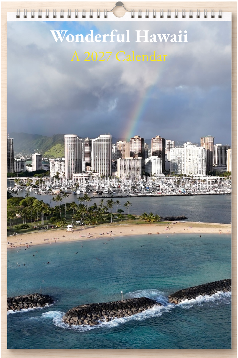 Wonderful Hawaii: A 2027 Calendar