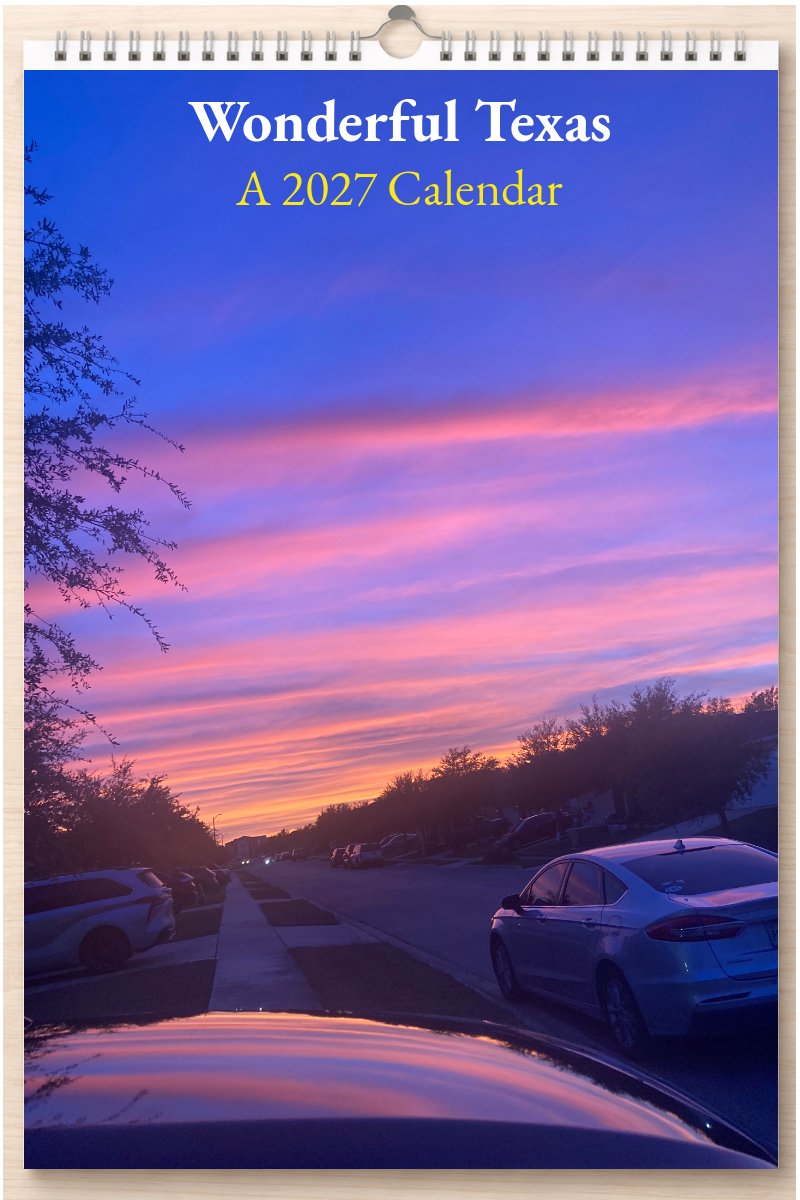 Wonderful Texas: A 2027 Calendar
