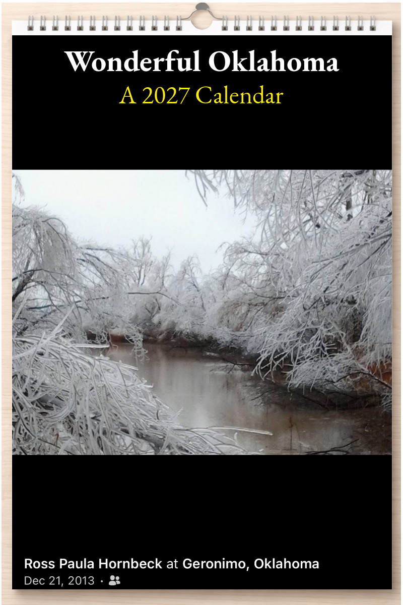 Wonderful Oklahoma: A 2027 Calendar