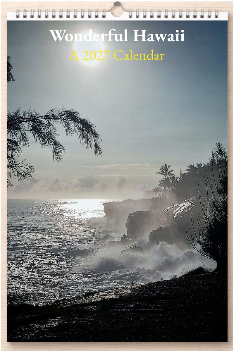 Wonderful Hawaii: A 2027 Calendar