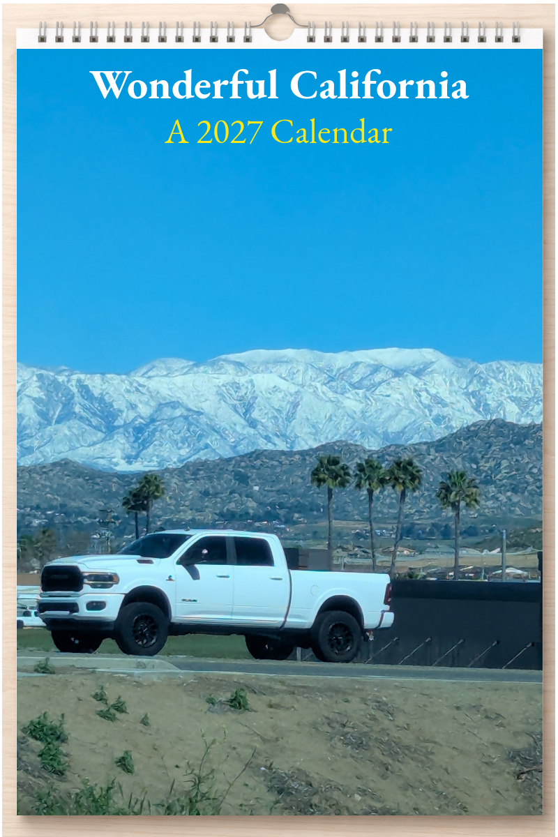 Wonderful California: A 2027 Calendar
