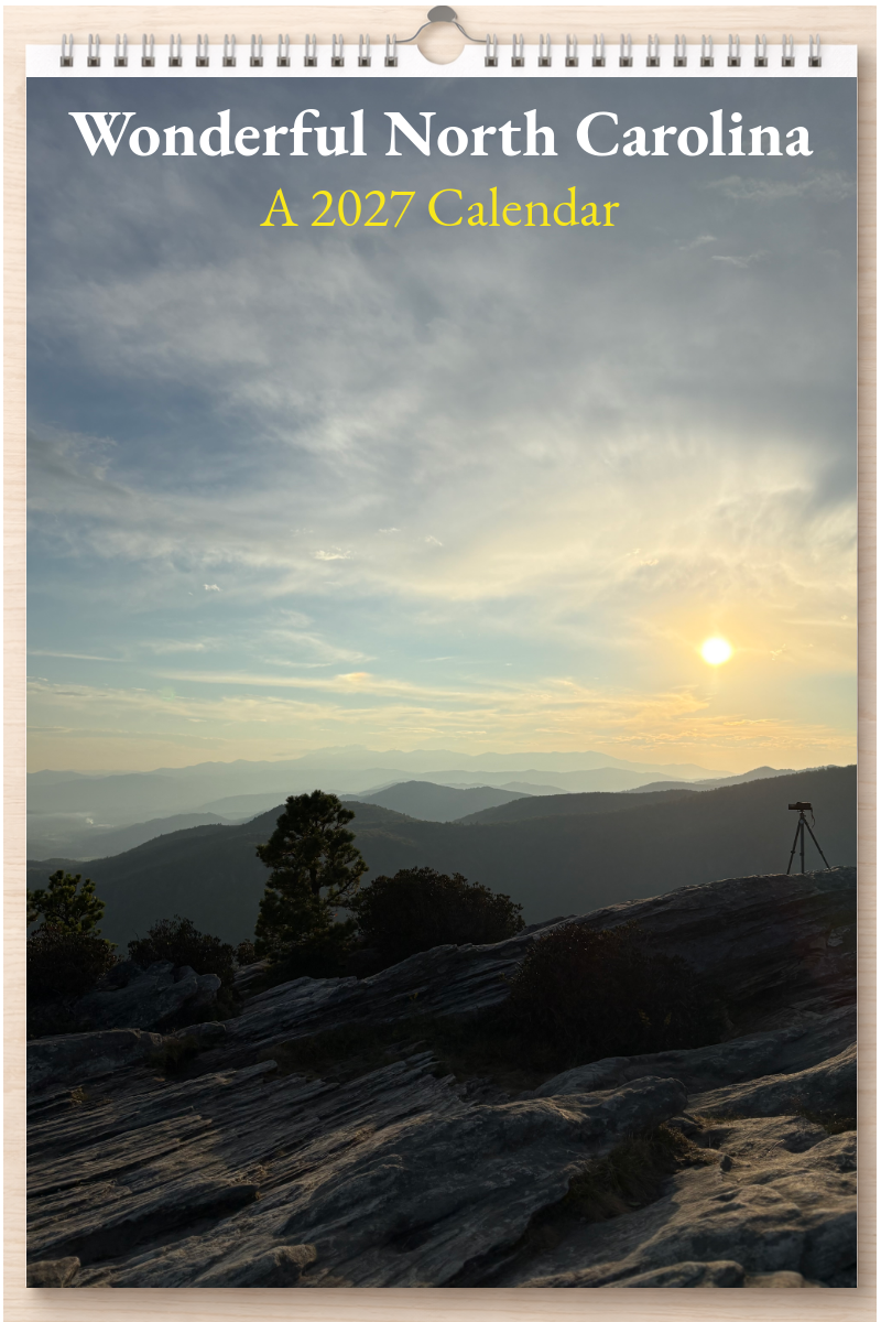 Wonderful North Carolina: A 2027 Calendar
