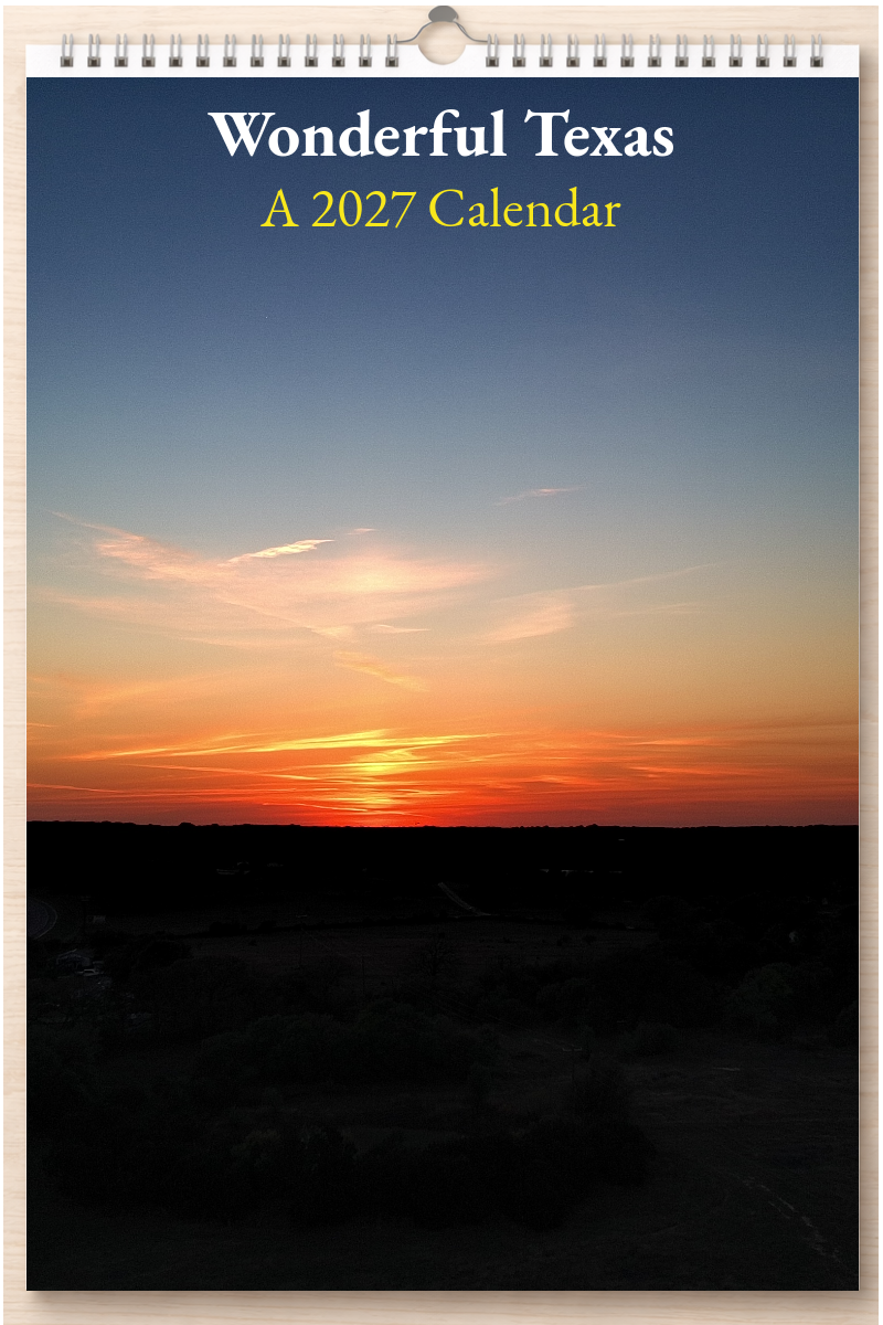 Wonderful Texas: A 2027 Calendar