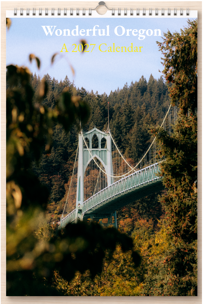 Wonderful Oregon: A 2027 Calendar
