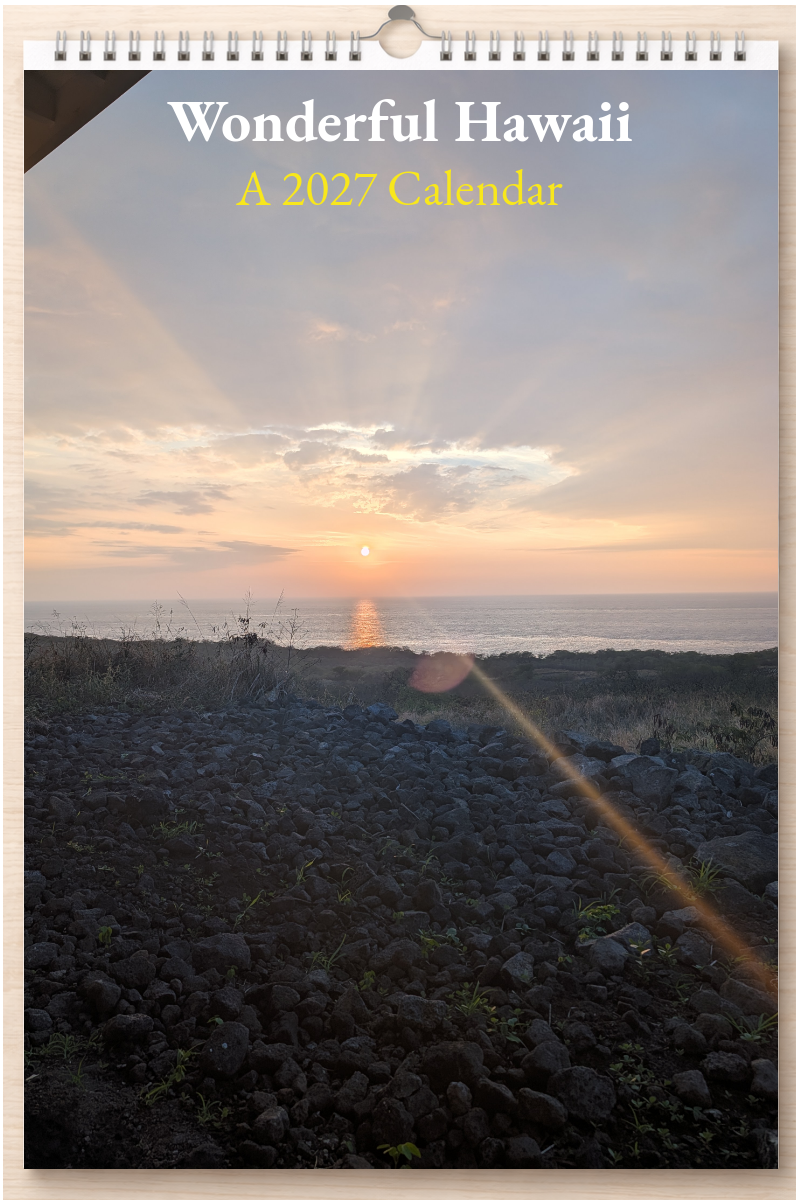 Wonderful Hawaii: A 2027 Calendar