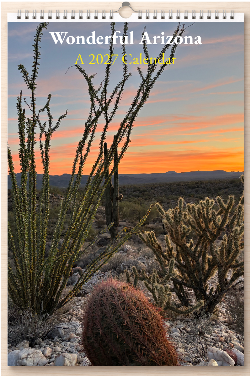 Wonderful Arizona: A 2027 Calendar