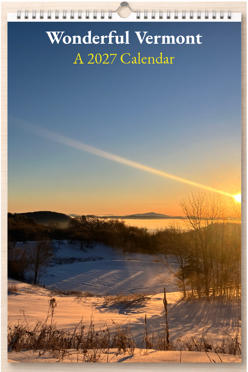 Wonderful Vermont: A 2027 Calendar