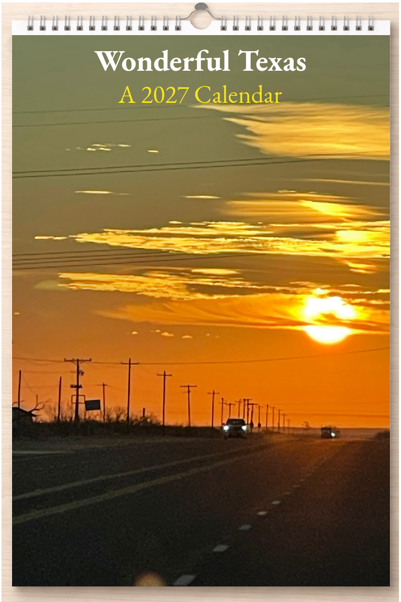 Wonderful Texas: A 2027 Calendar