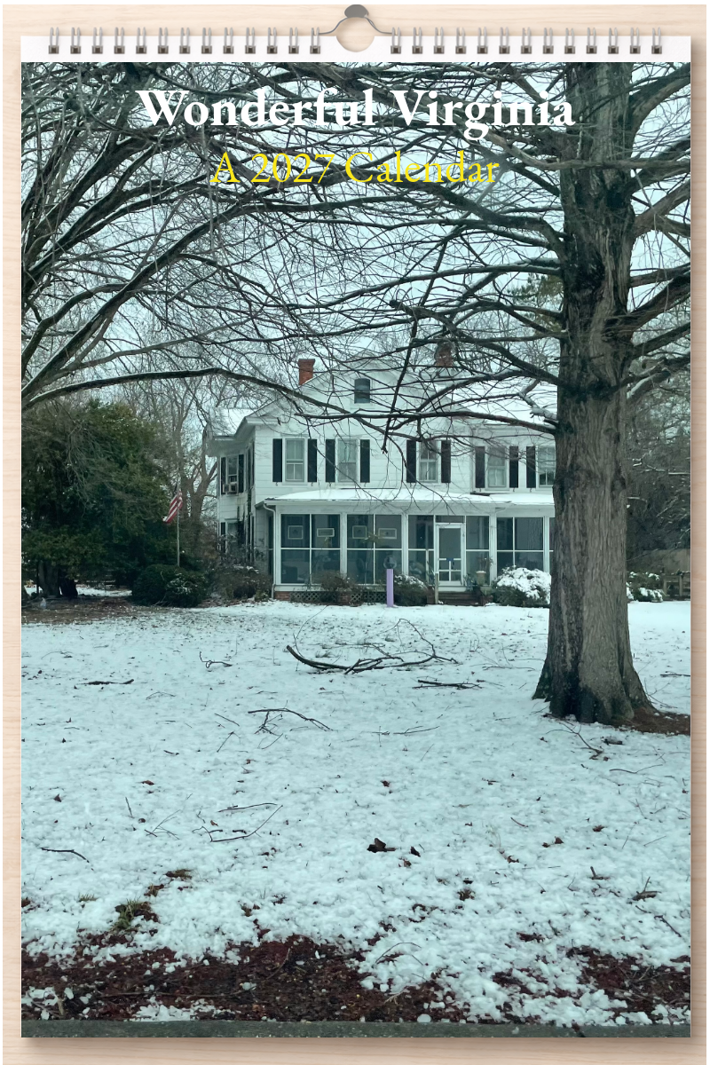 Wonderful Virginia: A 2027 Calendar