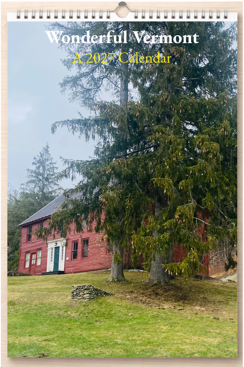Wonderful Vermont: A 2027 Calendar