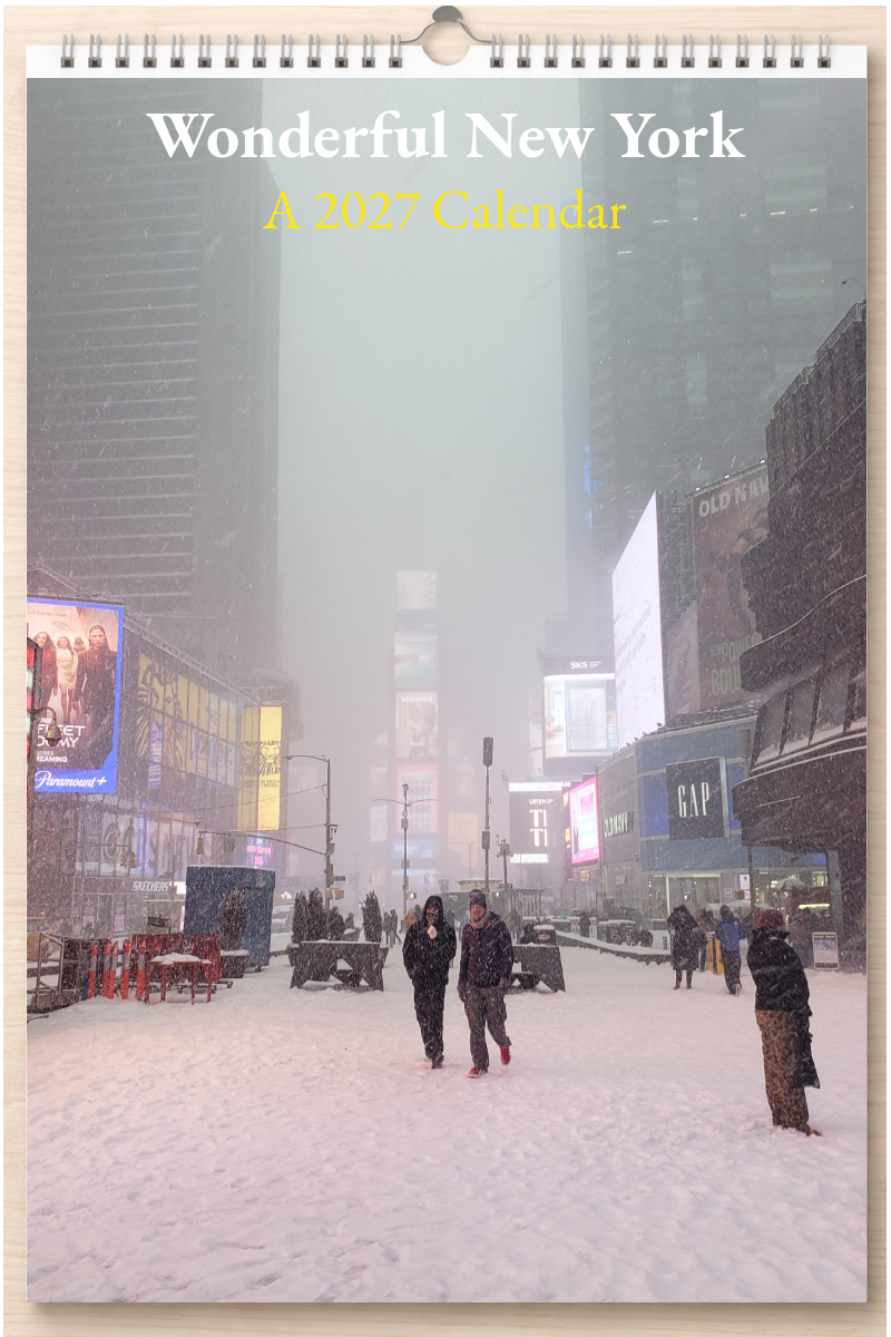 Wonderful New York: A 2027 Calendar