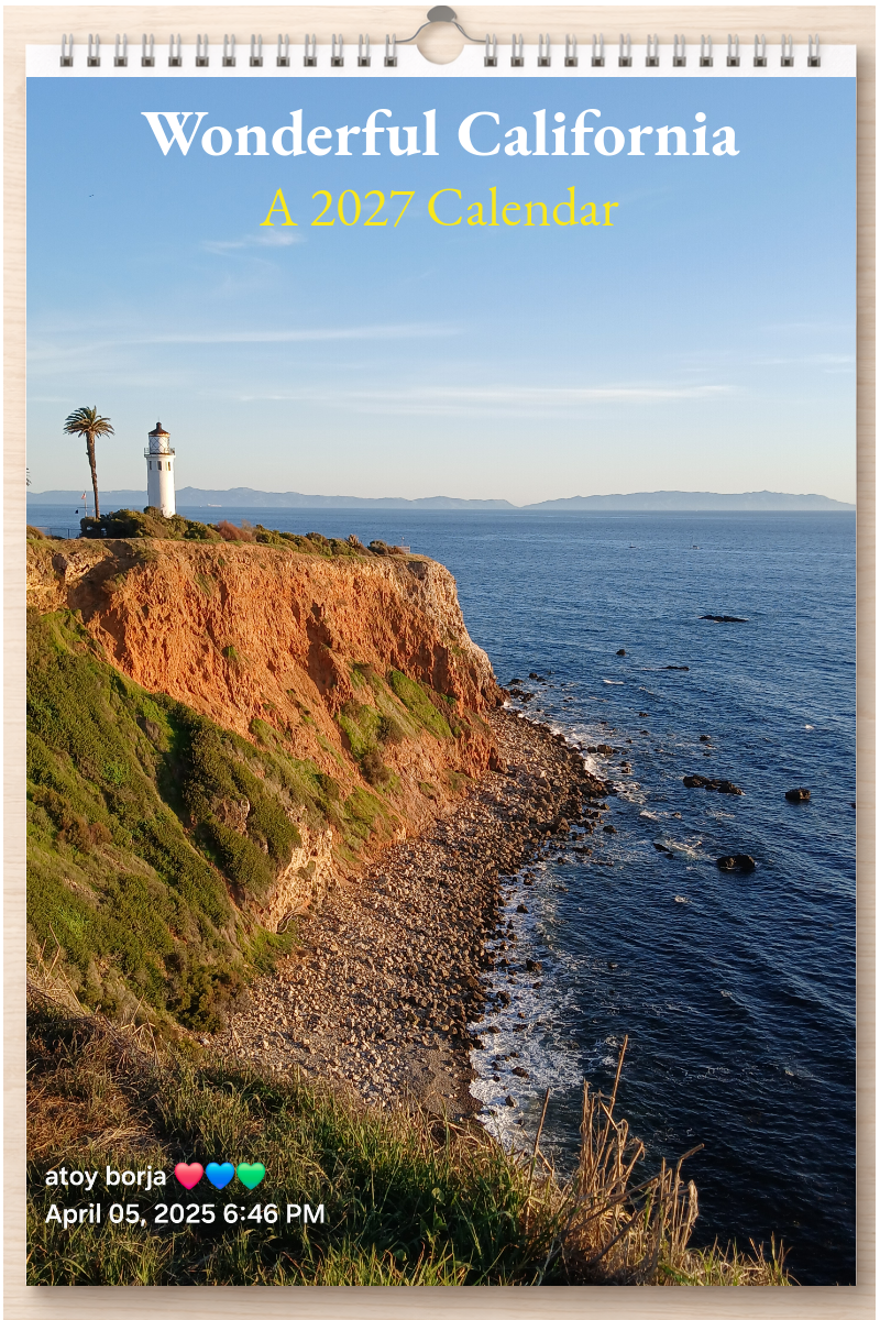 Wonderful California: A 2027 Calendar