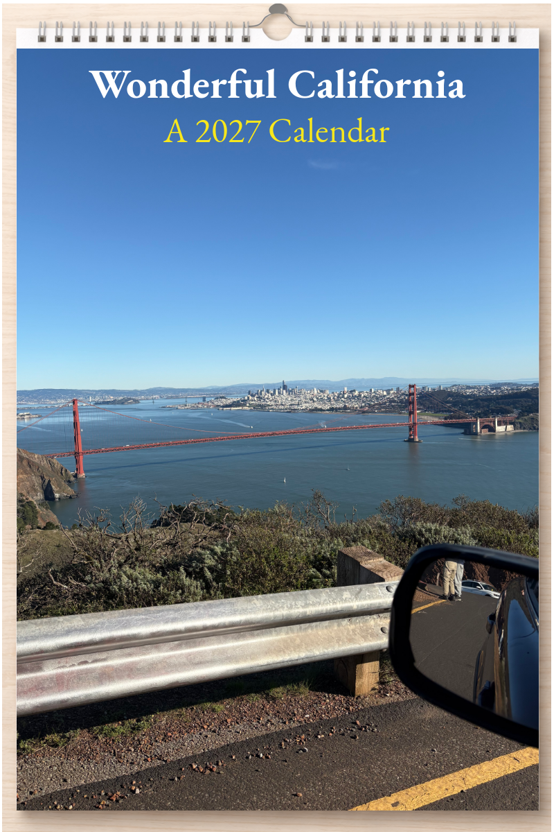 Wonderful California: A 2027 Calendar